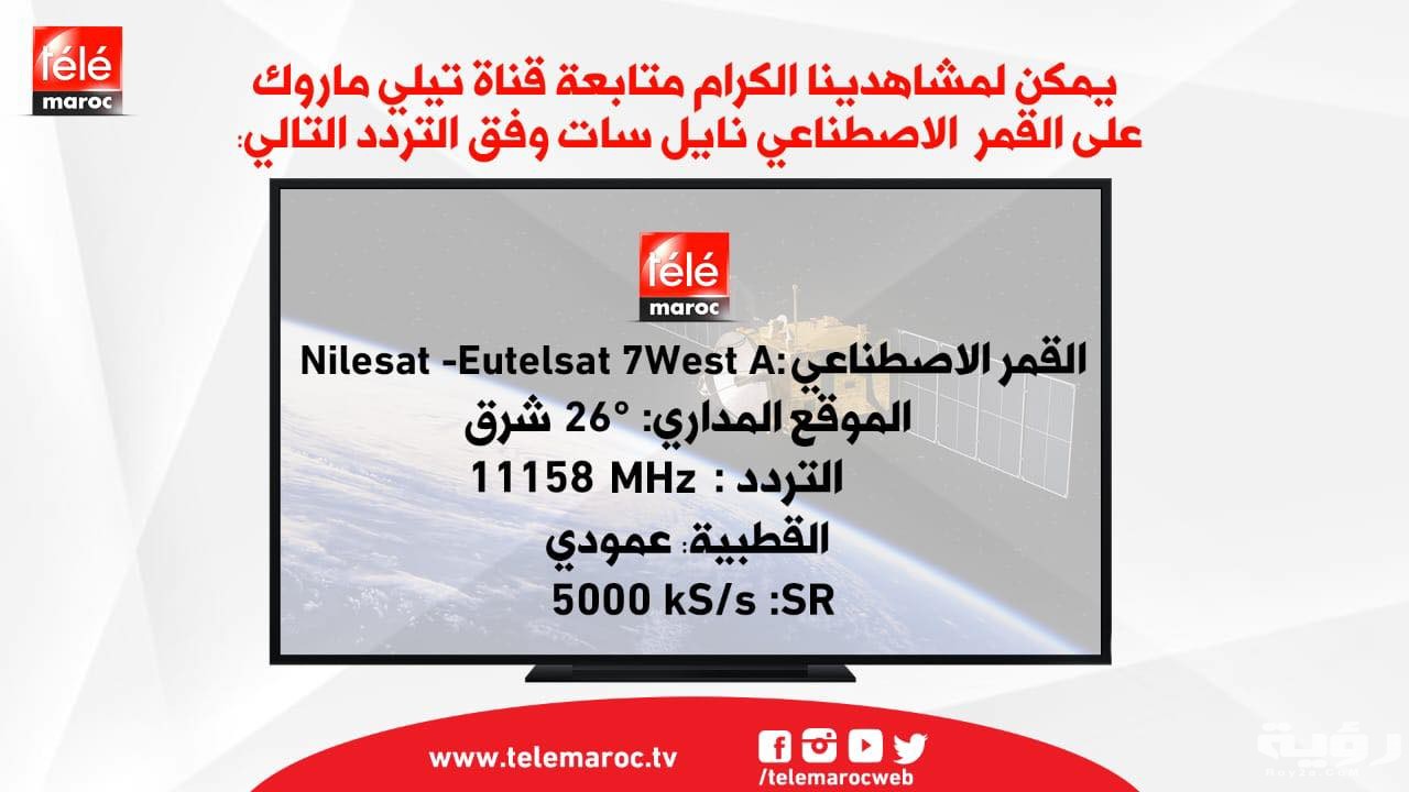 تردد قناة Tele Maroc الجديد 2023 Tele Maroc – موقع المحطة